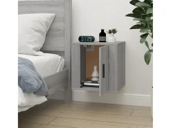 Murk Mueble para TV de pared gris Sonoma 40x34,5x40 cm