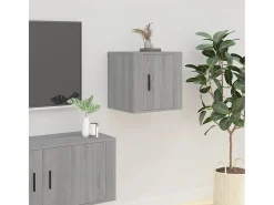 Murk Mueble para TV de pared gris Sonoma 40x34,5x40 cm