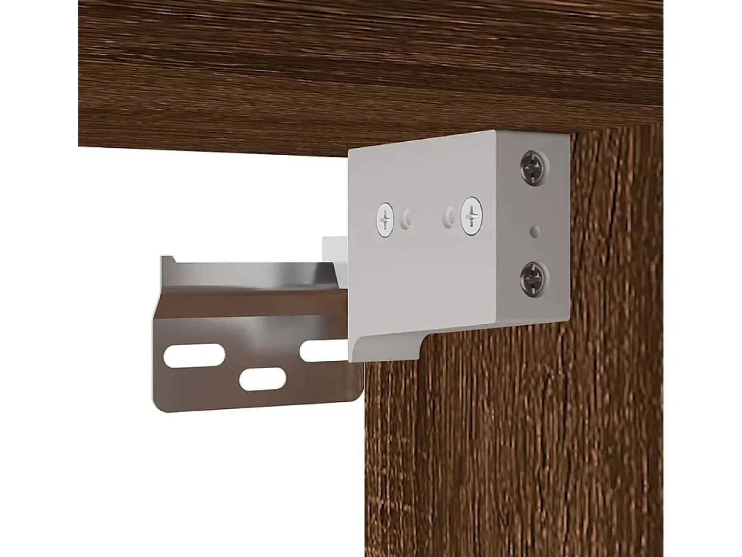 Murk Mueble para TV de pared roble marrón 40x34,5x100 cm