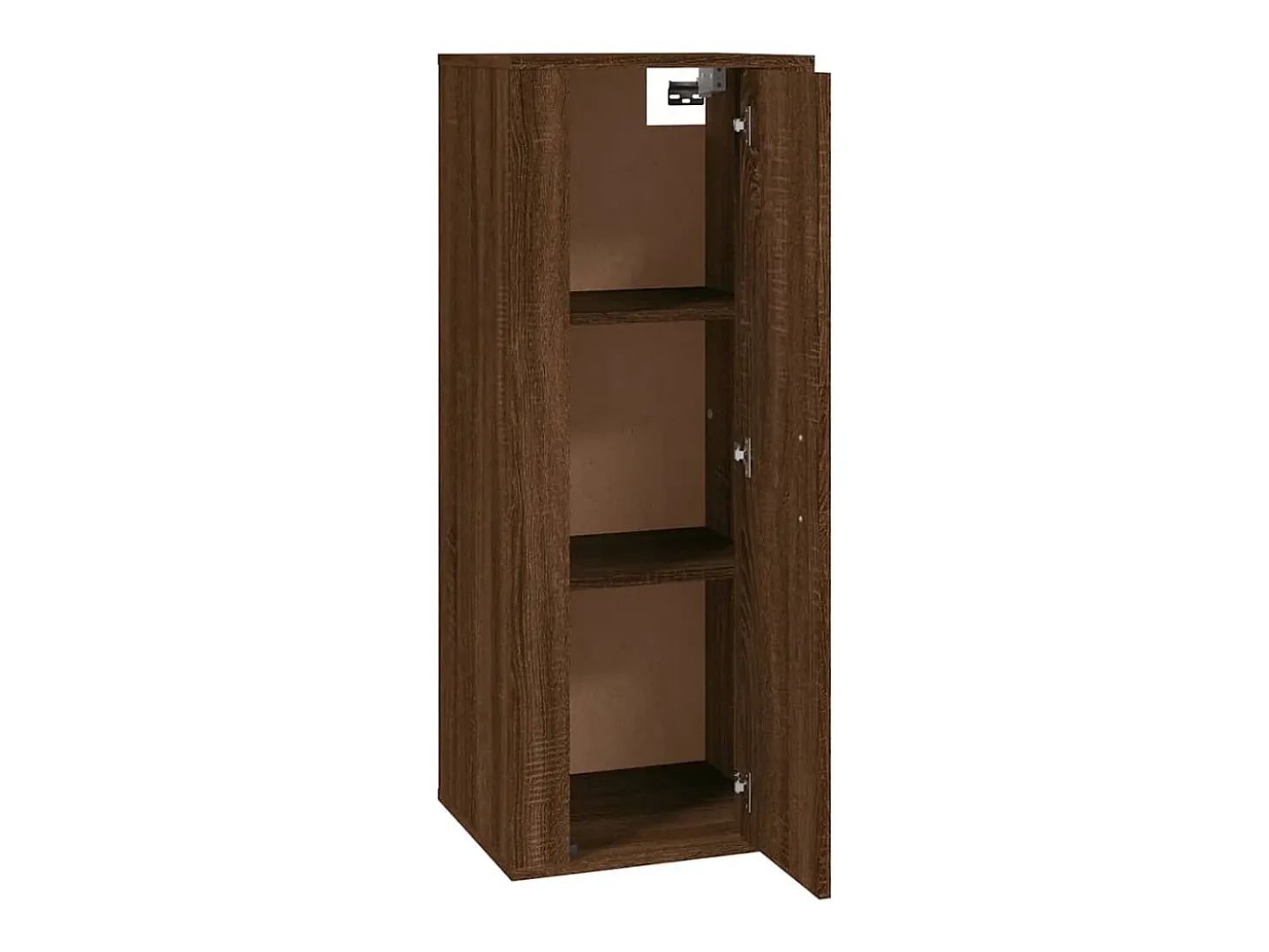 Murk Mueble para TV de pared roble marrón 40x34,5x100 cm
