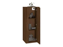 Murk Mueble para TV de pared roble marrón 40x34,5x100 cm