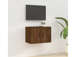 Murk Mueble para TV de pared roble marrón 57x34,5x40 cm