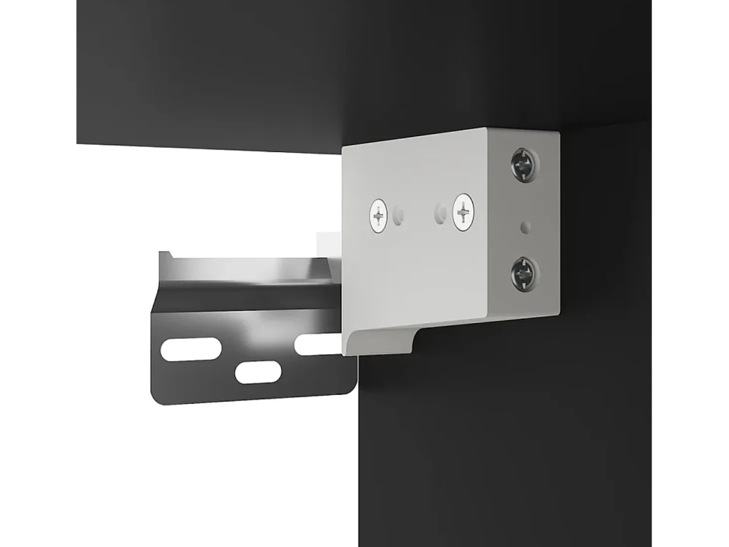Murk Muebles para TV de pared 2 uds negro 40x34,5x60 cm