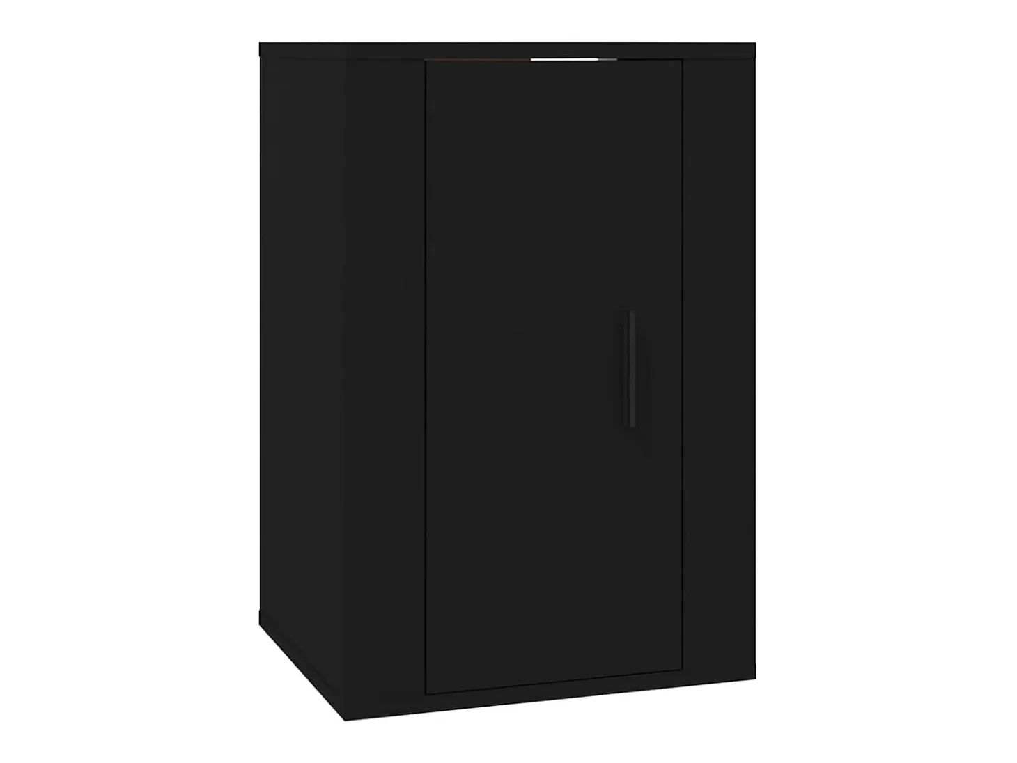 Murk Muebles para TV de pared 2 uds negro 40x34,5x60 cm