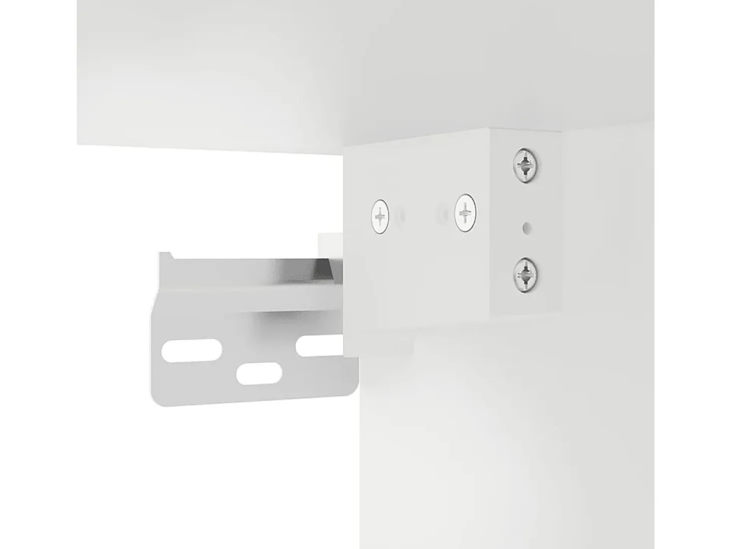Murk Muebles para TV de pared 2 uds blanco 40x34,5x40 cm
