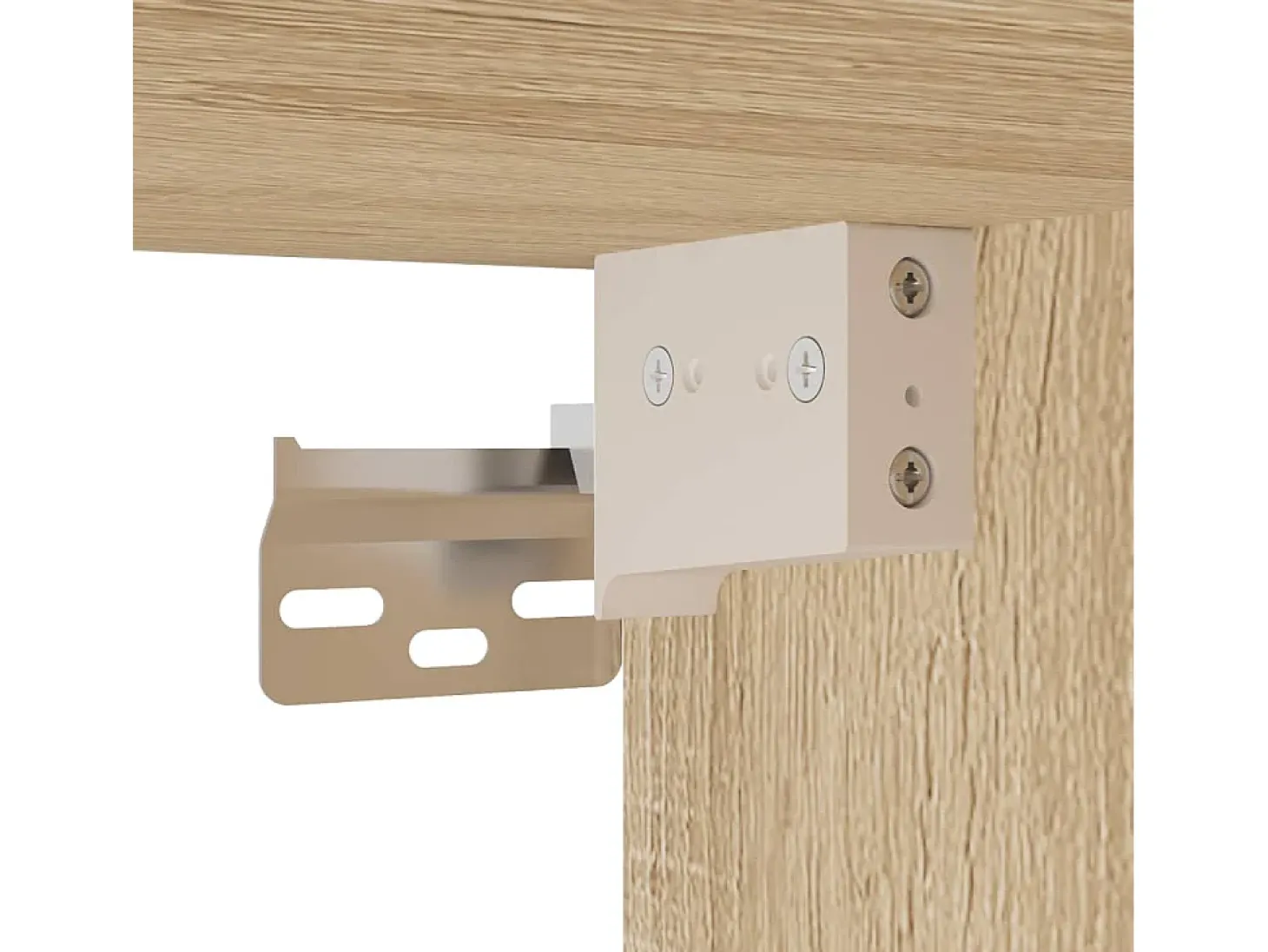 Mykdal Mueble de TV madera de ingeniería roble Sonoma 152x22x113 cm
