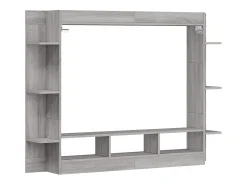 Mykdal Mueble de TV madera de ingeniería gris Sonoma 152x22x113 cm