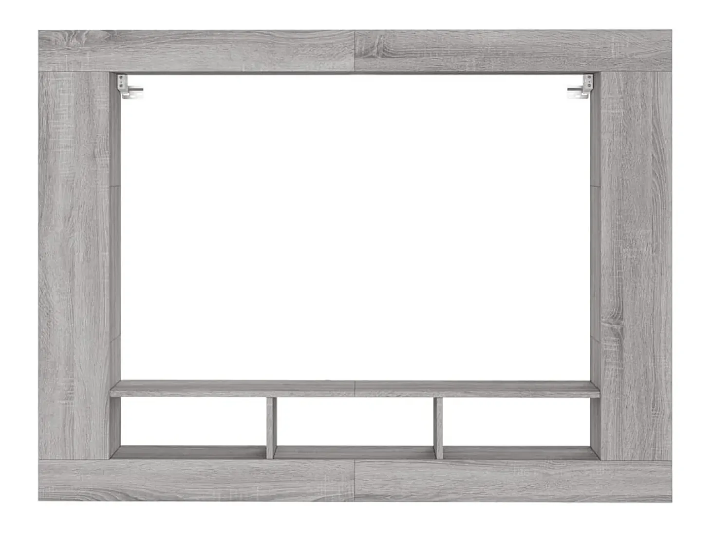Mykdal Mueble de TV madera de ingeniería gris Sonoma 152x22x113 cm