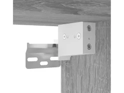 Mykdal Mueble de TV madera de ingeniería gris Sonoma 152x22x113 cm