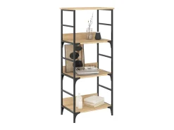 Namur Estantería de madera ingeniería roble Sonoma 50x33x117,5 cm