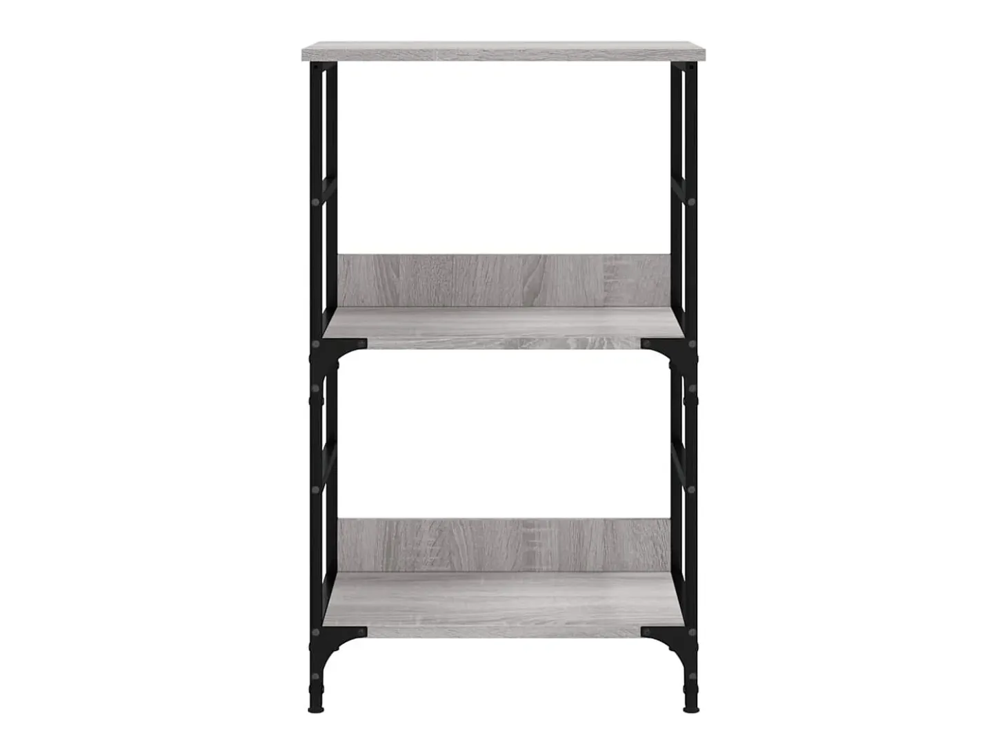 Namur Estantería de madera de ingeniería gris Sonoma 50x33x82 cm