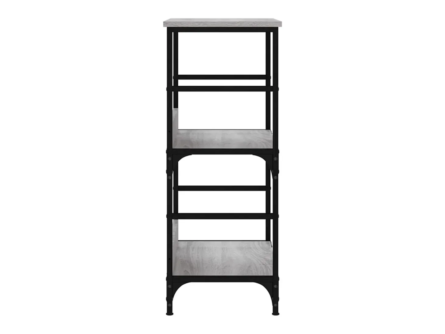 Namur Estantería de madera de ingeniería gris Sonoma 50x33x82 cm