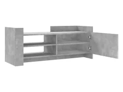 Nando Mueble para TV contrachapada gris hormigón 100x35x40 cm