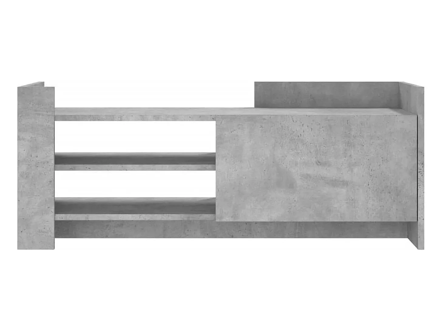 Nando Mueble para TV contrachapada gris hormigón 100x35x40 cm