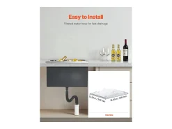 Nevera con Ruedas SucceBuy, 50,8 x 35,5 x 30,6 cm, Depósito de Hielo Comercial de 30 L para Vino y Cerveza Fríos