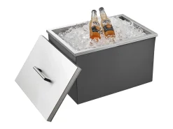 Nevera con Ruedas SucceBuy, 50,8 x 35,5 x 30,6 cm, Depósito de Hielo Comercial de 30 L para Vino y Cerveza Fríos