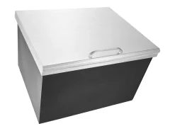 Nevera Empotrada SucceBuy, 71 x 40 x 43 cm, Acero Inoxidable con Tapa, Barra de Helados para Cocina Exterior