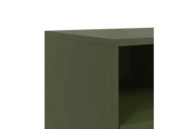 Nicholas Mueble para TV de acero verde oliva 68x39x60,5 cm
