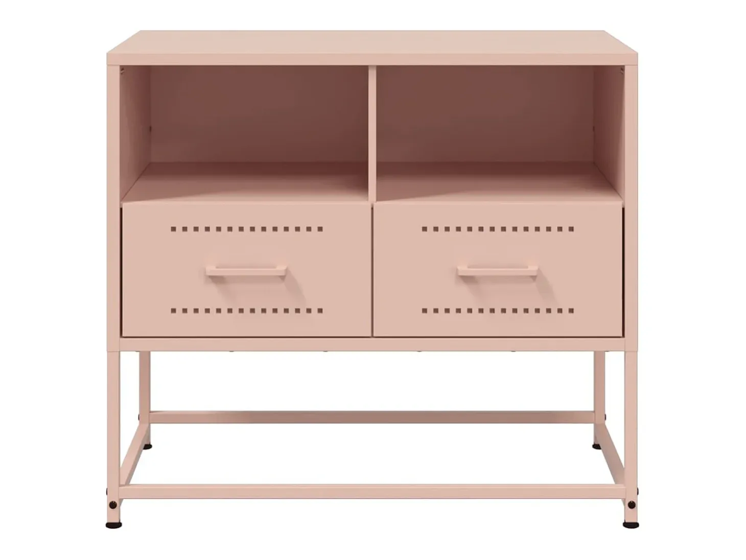 Nicholas Mueble para TV de acero rosa 68x39x60,5 cm