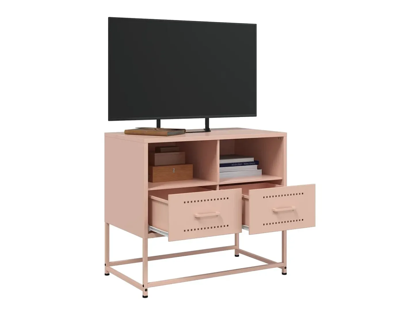 Nicholas Mueble para TV de acero rosa 68x39x60,5 cm