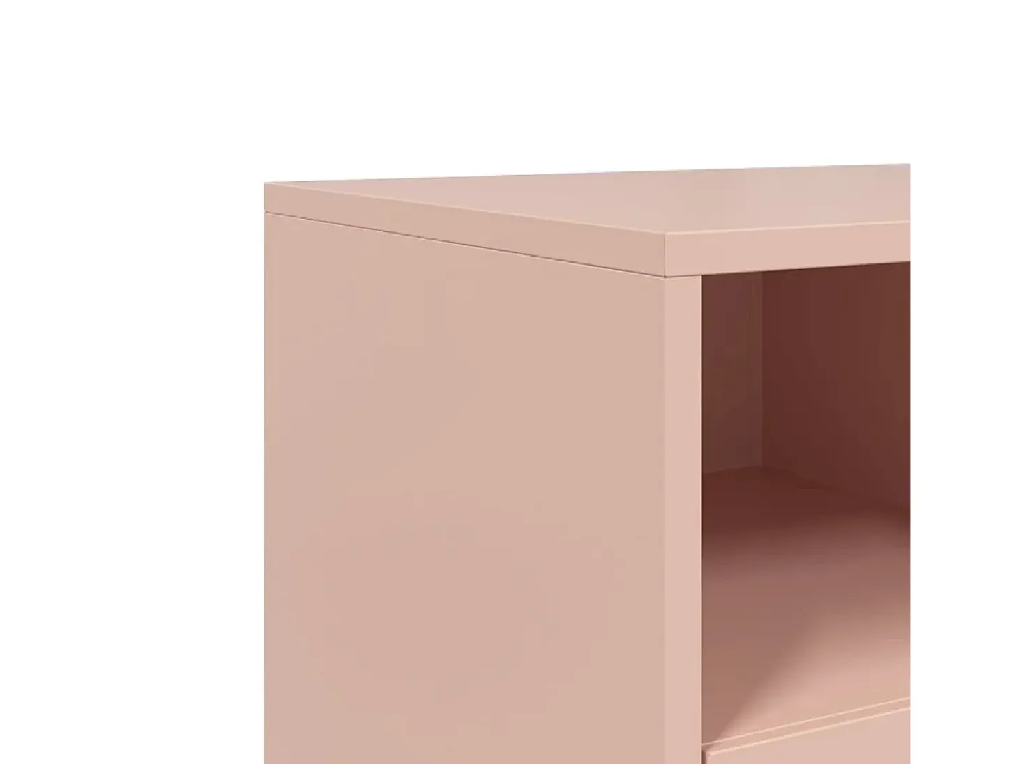 Nicholas Mueble para TV de acero rosa 68x39x60,5 cm