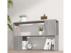 Norman Estantería de madera contrachapada gris Sonoma 100x24x63 cm