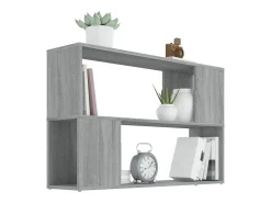 Norman Estantería de madera contrachapada gris Sonoma 100x24x63 cm