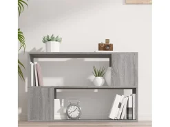 Norman Estantería de madera contrachapada gris Sonoma 100x24x63 cm