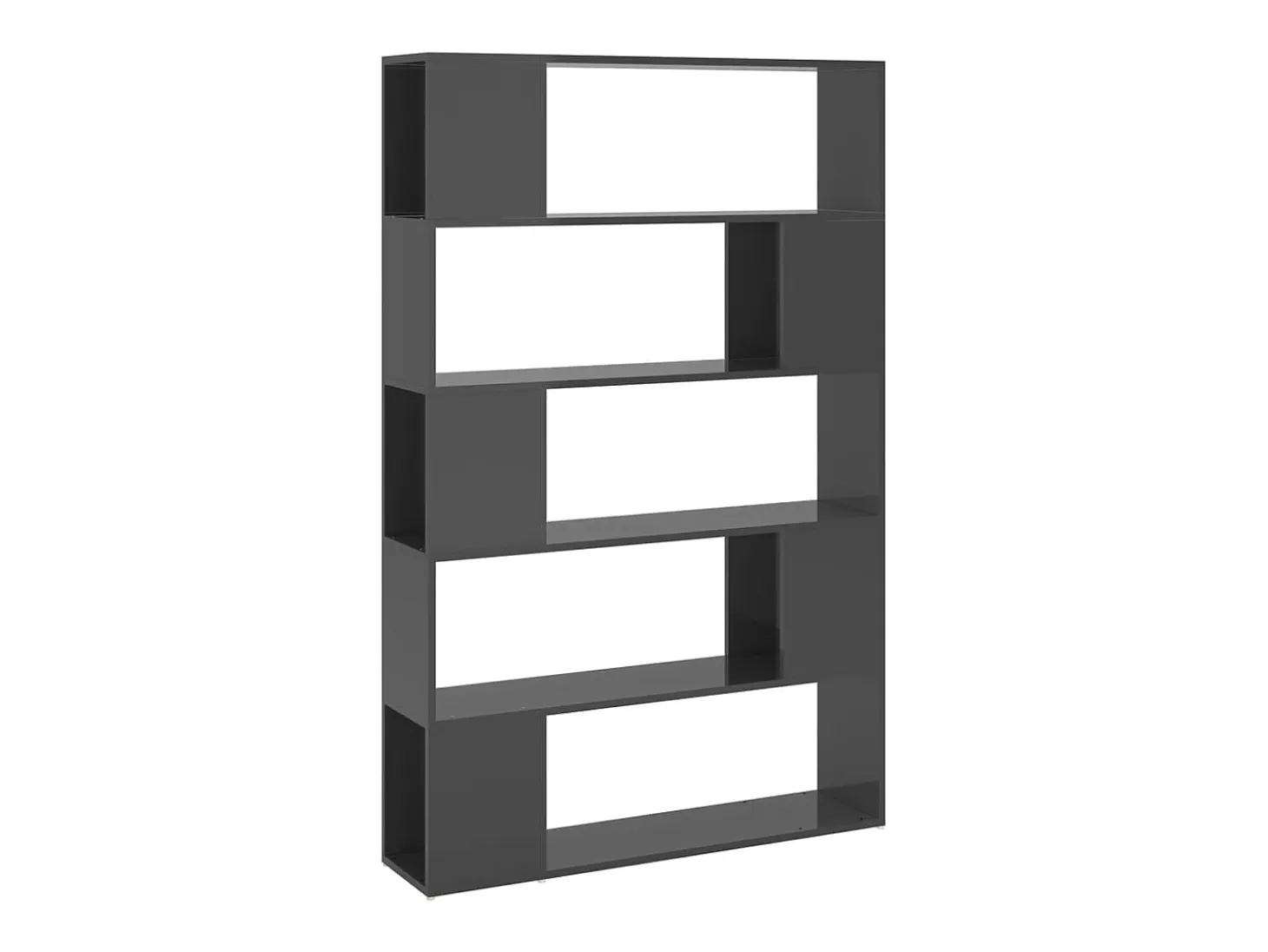 Norman Estantería separador espacios madera contrachapada gris brillo