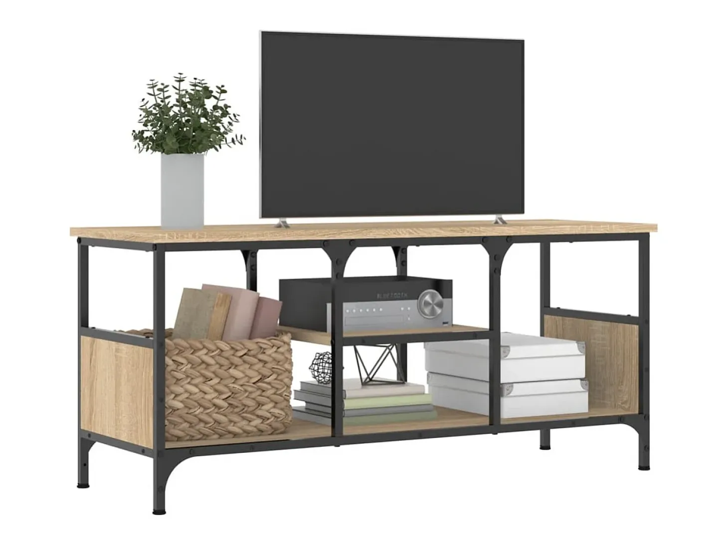 Numa Mueble TV erro madera contrachapada roble Sonoma 100x35x45 cm
