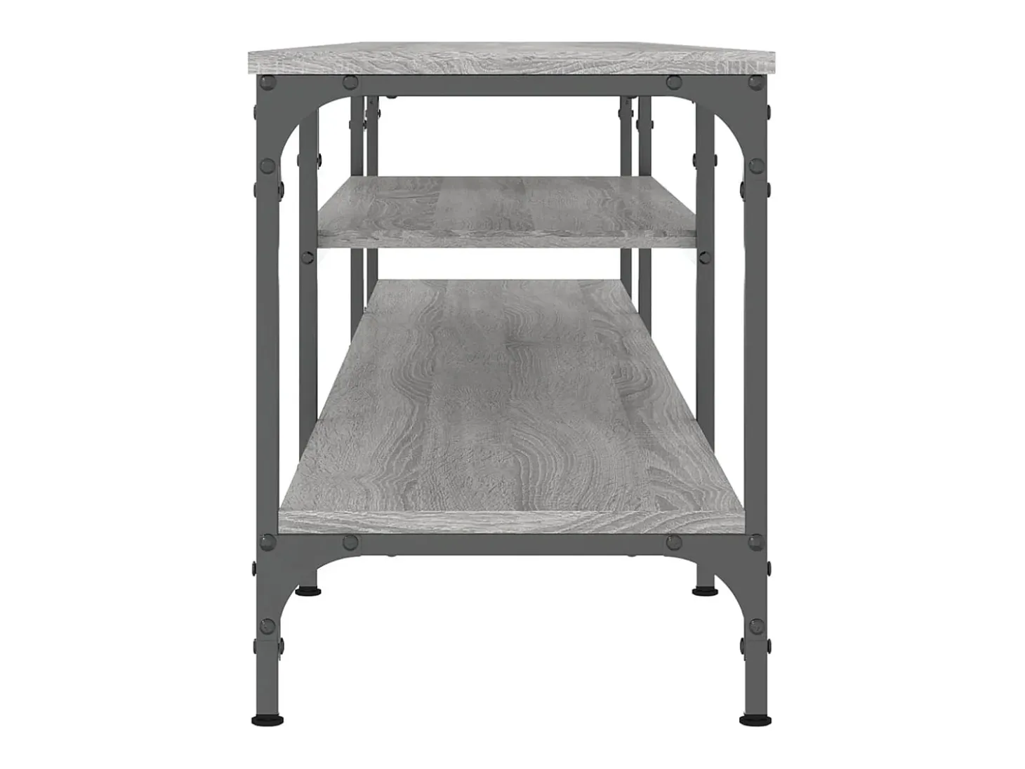 Numa Mueble TV madera ingeniería y erro gris Sonoma 201x35x45 cm