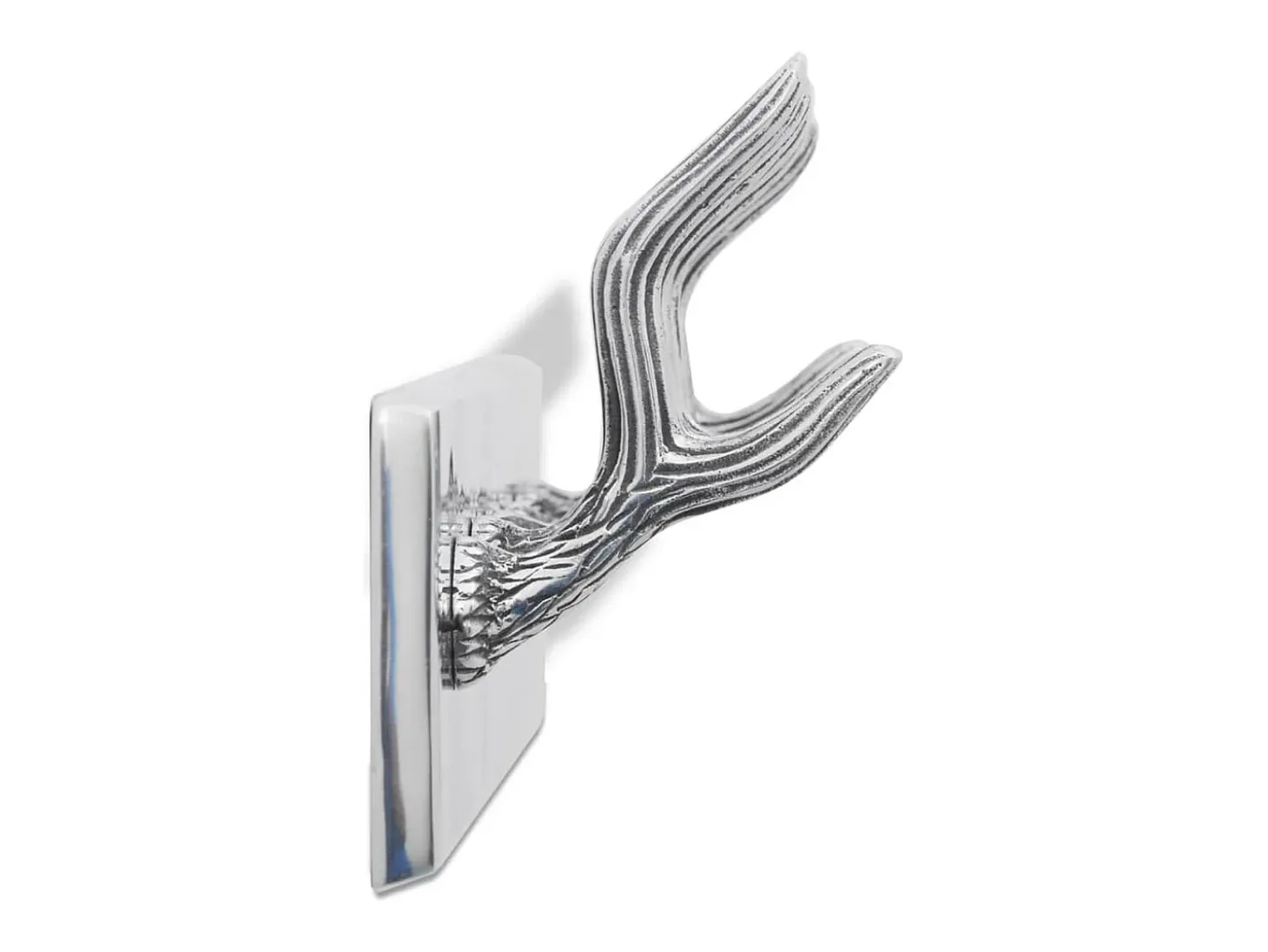 Nylda Colgador de aluminio con ganchos para ropa, abrigos (Plateado)