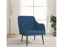 Nylra Sillón de tela azul 63x76x80 cm