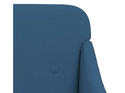 Nylra Sillón de tela azul 63x76x80 cm