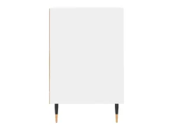 Nyrena Mueble para TV madera contrachapada blanco 100x35x55 cm