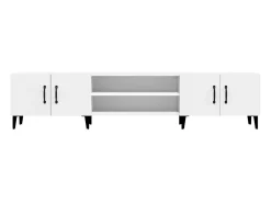 Odette Mueble de TV blanco 180x31,5x40 cm madera de ingeniería
