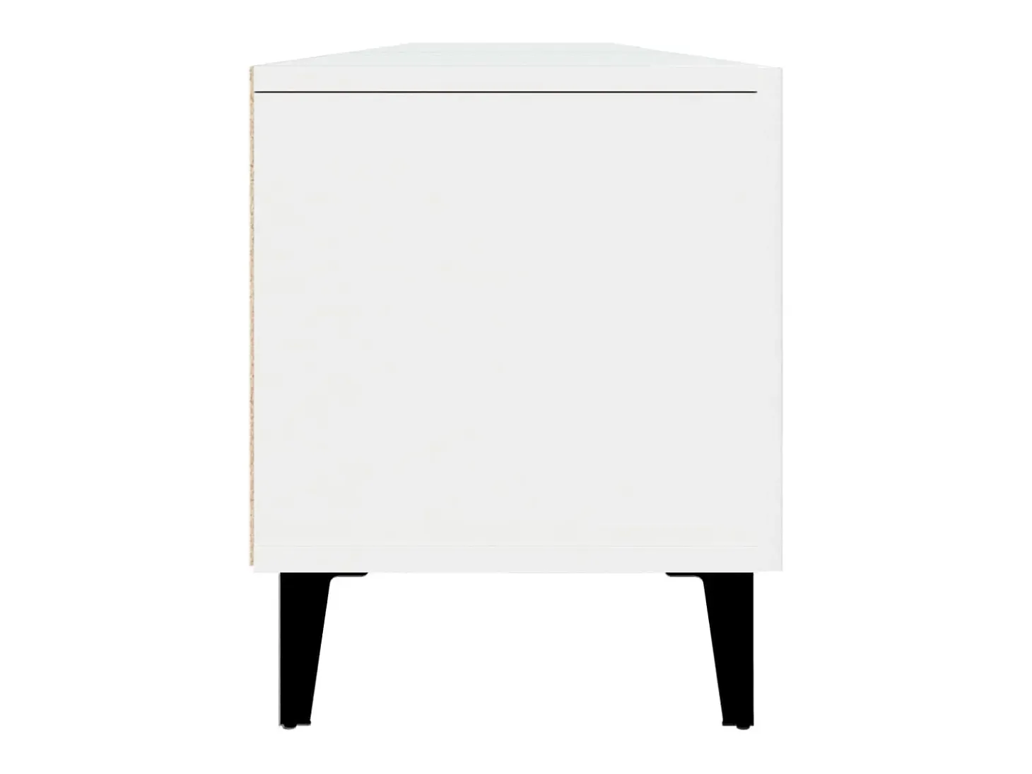 Odette Mueble de TV blanco 180x31,5x40 cm madera de ingeniería