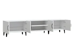 Odette Mueble de TV blanco 180x31,5x40 cm madera de ingeniería