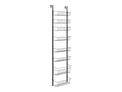 Organizador de Despensa SucceBuy, con Estantes Colgantes de 8 Niveles, Negro, para Cocina, Despensa, Salón