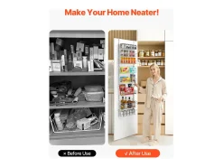 Organizador de Despensa SucceBuy, con Estantes Colgantes de 8 Niveles, para Cocina, Despensa, Salón