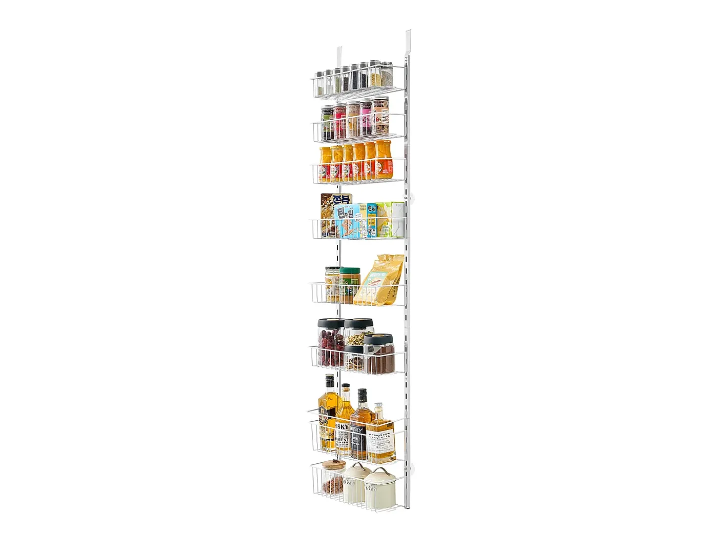 Organizador de Despensa SucceBuy, con Estantes Colgantes de 8 Niveles, para Cocina, Despensa, Salón