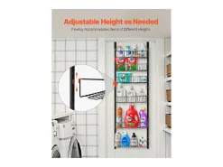 Organizador de Despensa SucceBuy, con Estantes Colgantes de 6 Niveles, Negro, para Cocina, Despensa, Salón