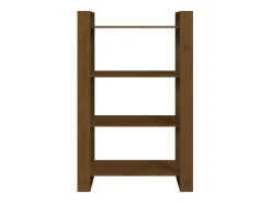Orven Estantería/divisor espacios madera pino marrón miel 80x35x125cm