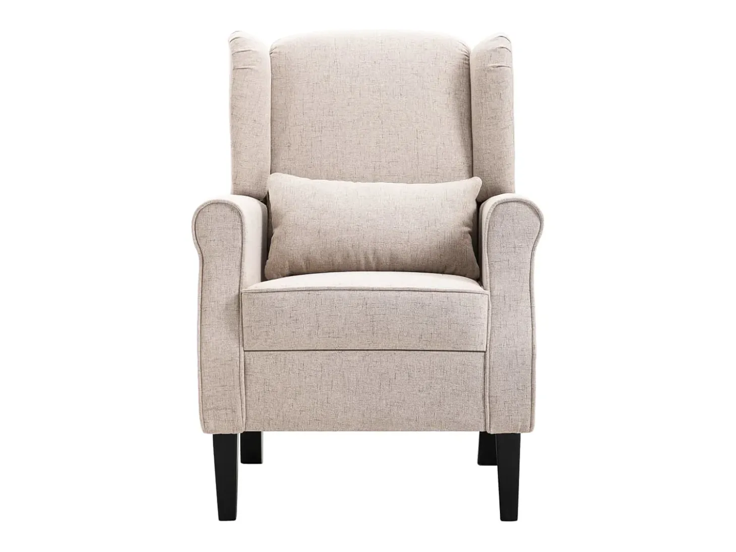 Ovrik Sillón de tela beige