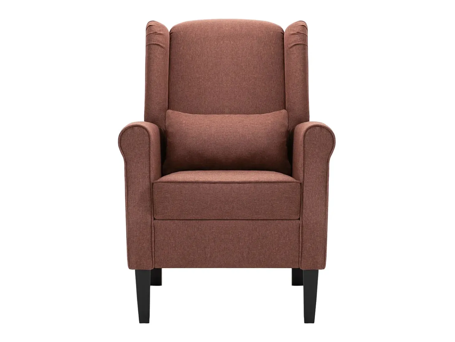 Ovrik Sillón de tela marrón