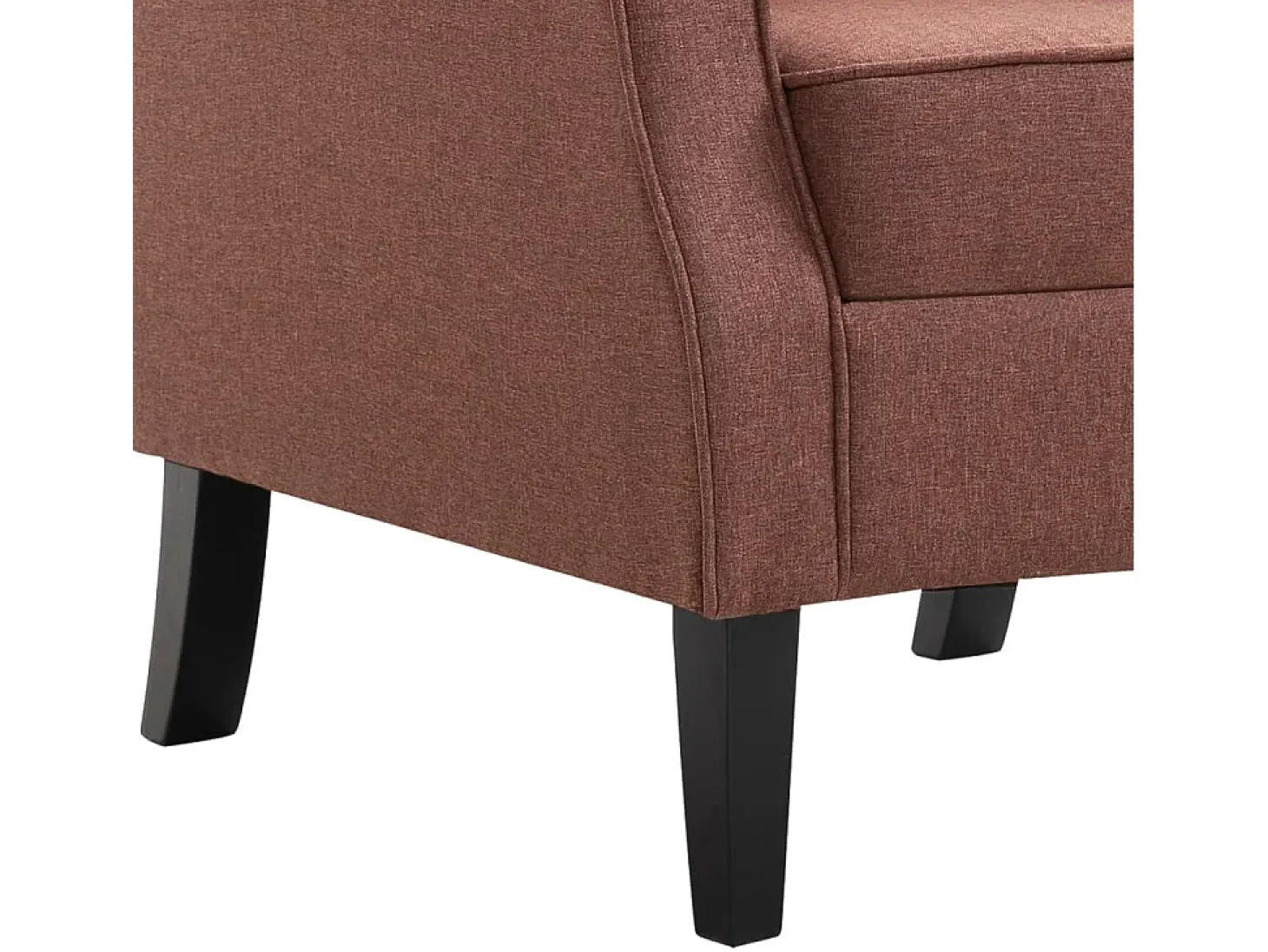 Ovrik Sillón de tela marrón