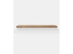 Pack 2 estanterías de madera maciza flotante roble oscuro 120x3,2x20cm - MELVA - DECOWOOD