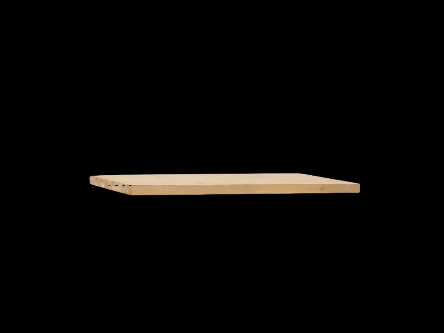 Pack 2 estanterías de madera maciza flotante roble oscuro 120x3,2x20cm - MELVA - DECOWOOD