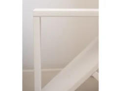 Pack 2 mesitas de madera maciza en tono blanco de 50x50cm - STOKE - DECOWOOD
