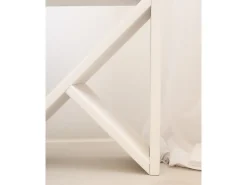 Pack 2 mesitas de madera maciza en tono blanco de 40x40cm - STOKE - DECOWOOD
